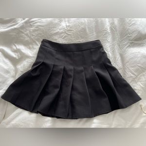 Black mini skirt
